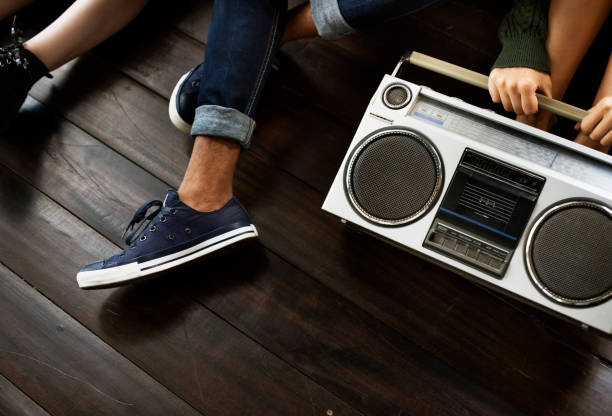 Radio Music Friends Unity Style Teens Casual Concept