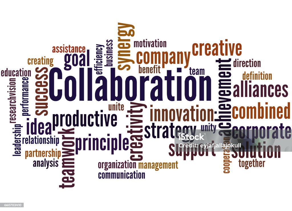 Collaboration Word Cloud Concept 8 Stock Illustration - Download Image ...
