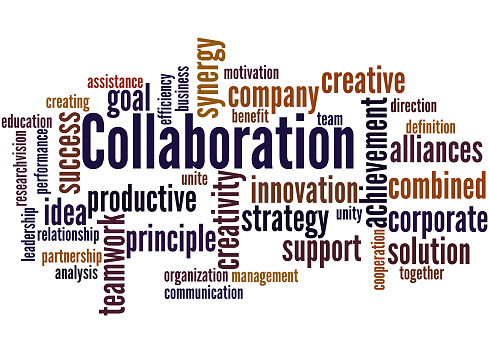 Collaboration Word Cloud Concept 8 Stock Illustration - Download Image ...