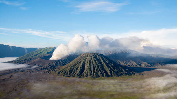 istock Sunrise at the Bromo volcano mountain in Indonesia 660703944