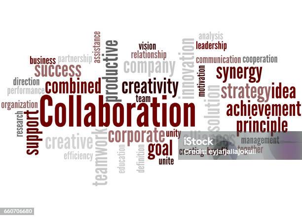Collaboration Word Cloud Concept 7 Stock Illustration - Download Image ...