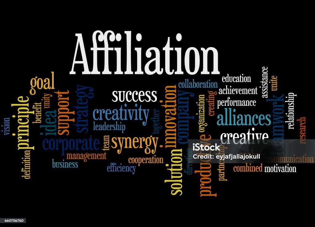 Affiliation Background Image Affiliation Word Cloud Concept 8 Stock Illustration - Download Image ...