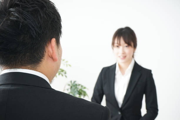 istock Young woman having a job interview 660707194