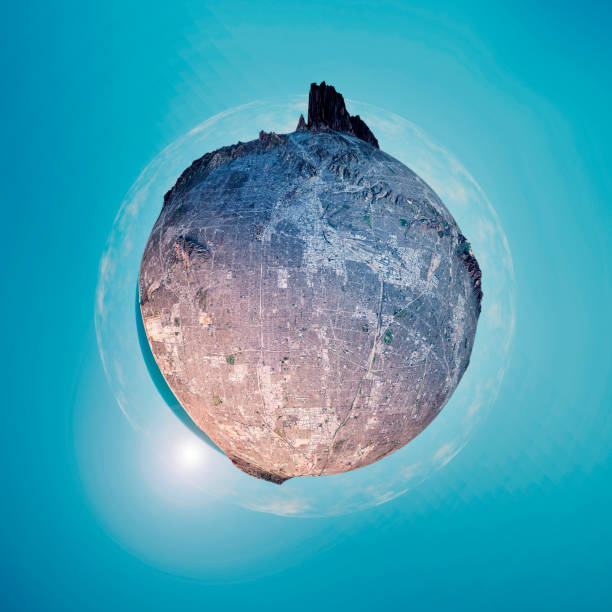 istock Los Angeles 3D Little Planet 360-Degree Sphere Panorama 660710396