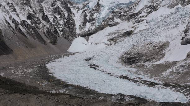 istock Distant view of the Everest base camp 660711132