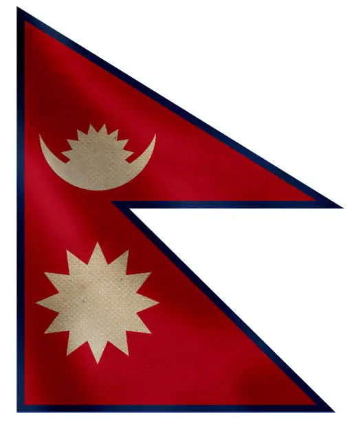 Photo of Flag of Nepal.