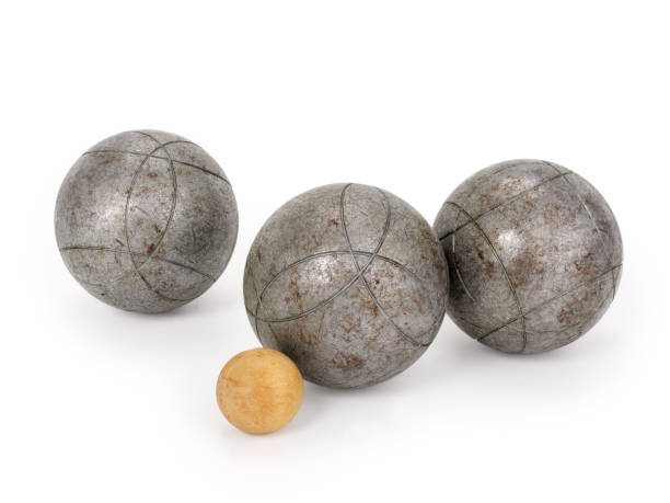 istock Petanque bowls with clipping path and jack or pignet 660718514