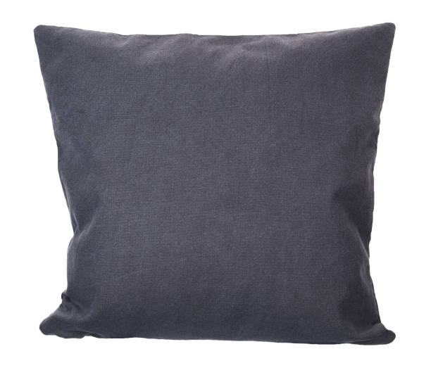 istock Close-up of grey pillow isolated 660735080