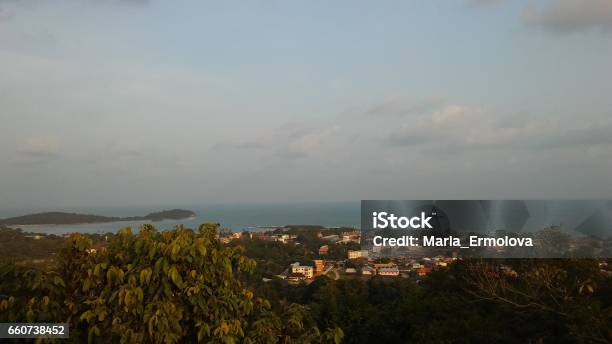 View Of Koh Samui Island From Pagoda Khao Hua Jook Khao Hua Jook Chedi Buddhist Temple In Thaiand Stock Photo - Download Image Now