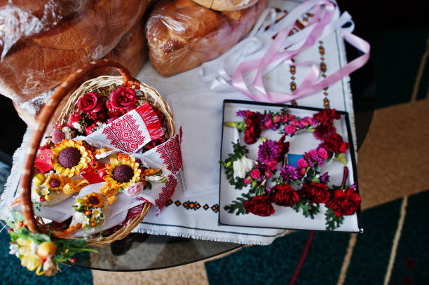 istock Small carnation flowers buttonhole with traditional loaf. 660742466