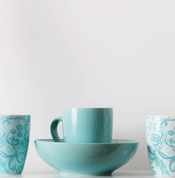 istock Clean dishes on wooden shelf 660764694