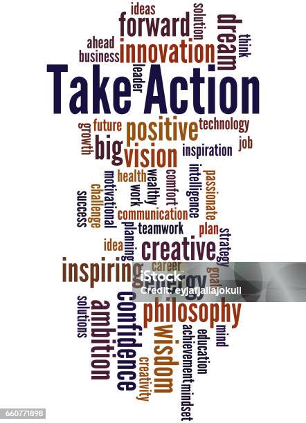 Take Action Word Cloud 8 Stock Illustration - Download Image Now ...