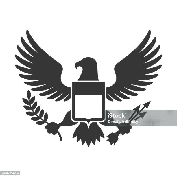 American Presidential Symbol Stock Illustration - Download Image Now - Seal - Animal, Eagle - Bird, USA