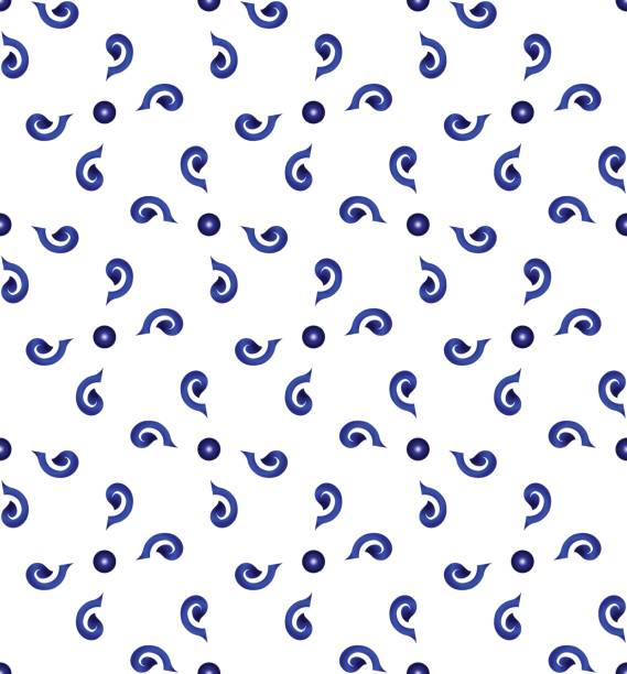 Seramic pattern blue ceramic pattern floor and wall, vector background design for decoration seramic stock illustrations