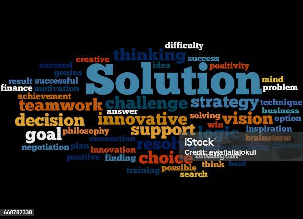 Solution Word Inmage Solution Word Cloud Concept 3 Stock Illustration - Download Image Now ...