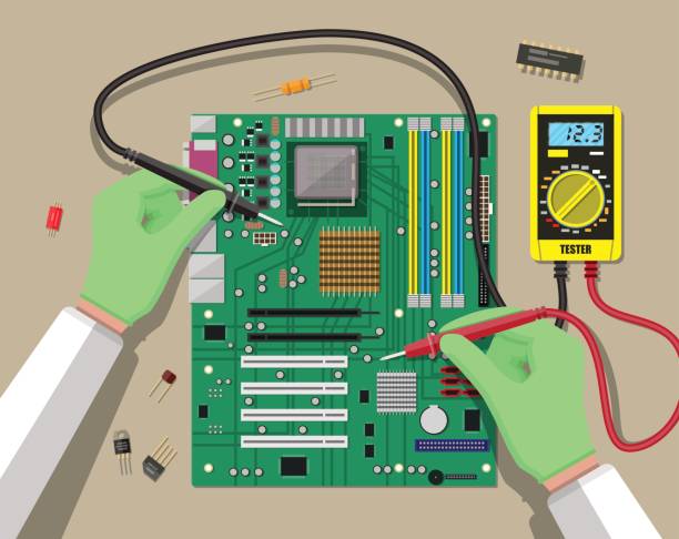 Computer Engineering Multimeter 90+ Desktop Multimeter Stock Illustrations, Royalty-Free Vector ...