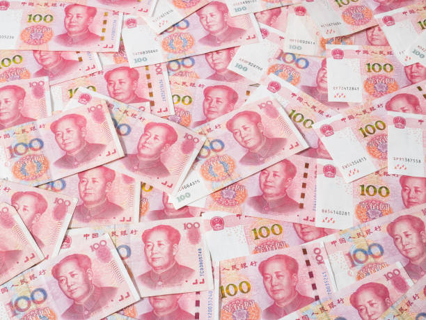 istock Chinese Yuan bank notes currency. 660803524