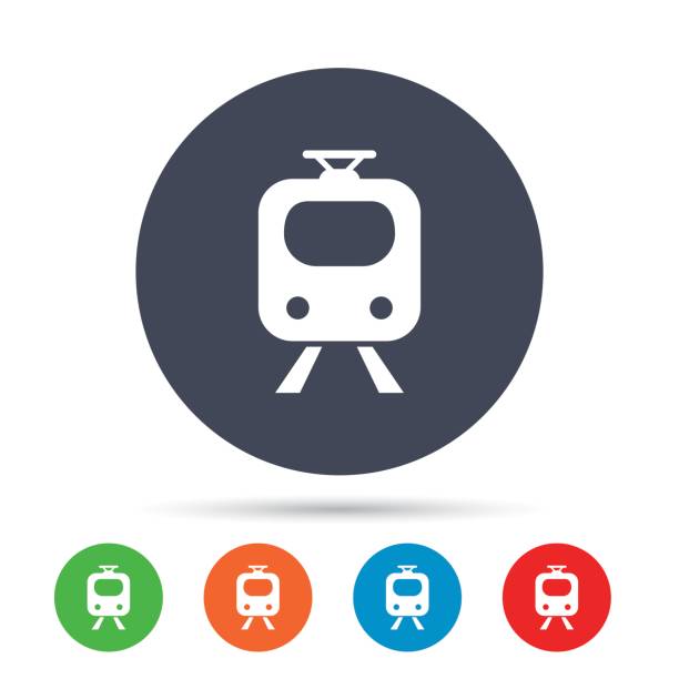 illustrations, cliparts, dessins animés et icônes de enseigne de métro icône. train symbole de métro. - subway token