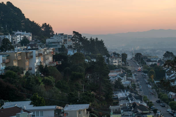istock Sunset in San Francisco city 660812742