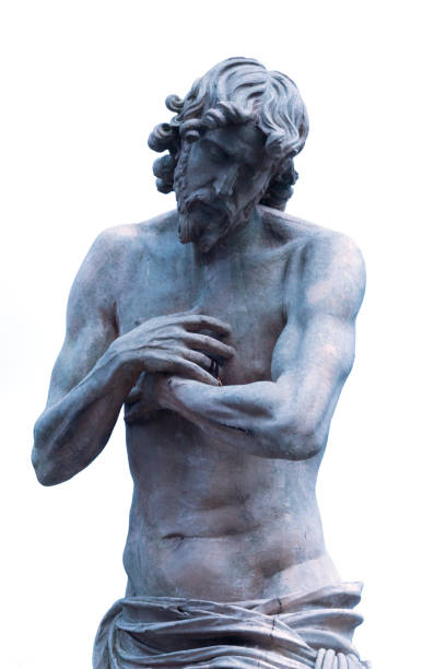 Istanbul, Turkiye - September 11, 2022: Statue in St. Anthony of Padua Church in Istiklal Avenue. Church was built between 1906 and 1912 in Venetian Neo Gothic style