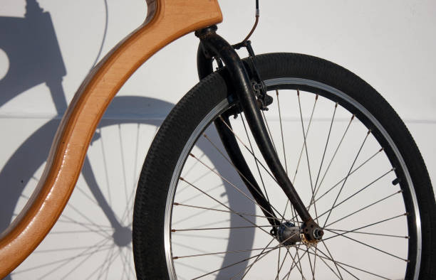 istock Wooden bicycle close up 660828244