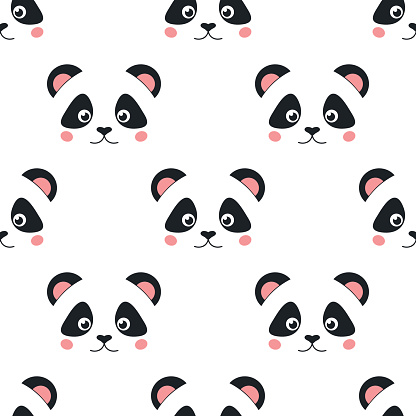 Ilustración de Cara De Panda Lindo Fondo De Pantalla Sin Problemas Vector  De Dibujos Animados Estilo Plano y más Vectores Libres de Derechos de  Alegre - iStock