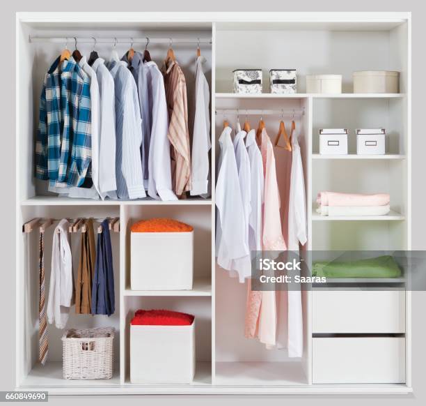 Wardrobe Stock Photo - Download Image Now - Closet, Storage Room, Indoors