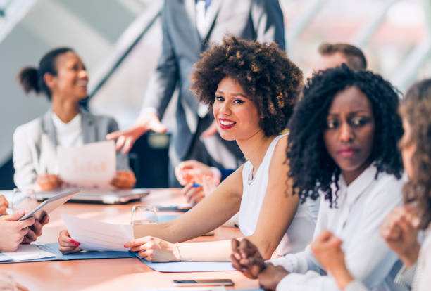 istock Business people attending a meeting 660854862