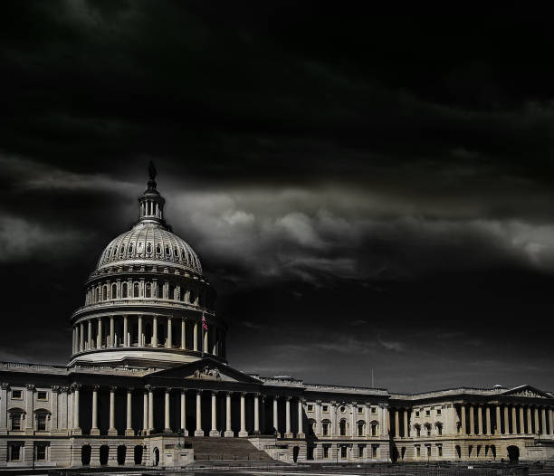 washington dc capitol sturm - unheilschwanger stock-fotos und bilder