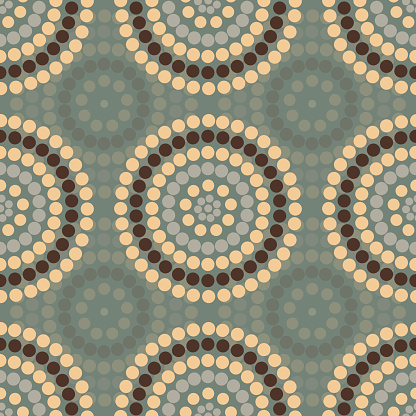 Seamless pattern circles-vector illustration. Texture dots ornament. EPS 10