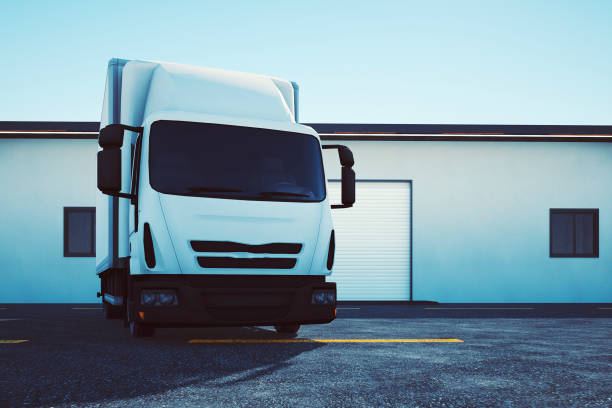 istock Truck and warehouse, concept image 660936984