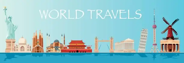 Vector illustration of World Travels