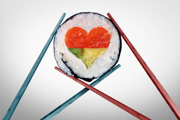 abendessen für zwei personen - sushi japan restaurant food stock-fotos und bilder