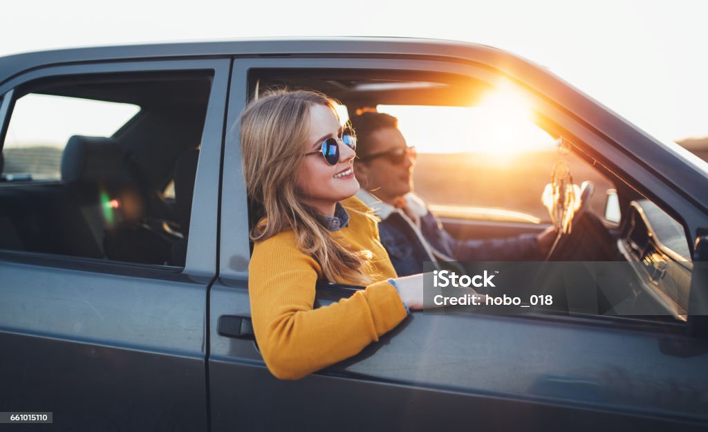 Fahrt durch die Landschaft - Lizenzfrei Auto Stock-Foto