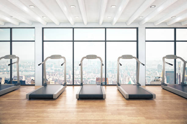 istock treadmills staying in room 661023400