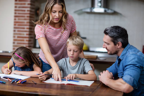 istock Parents helping the kids with their homework 661040960