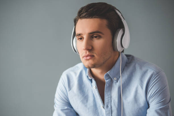 istock Handsome guy in headphones 661074590