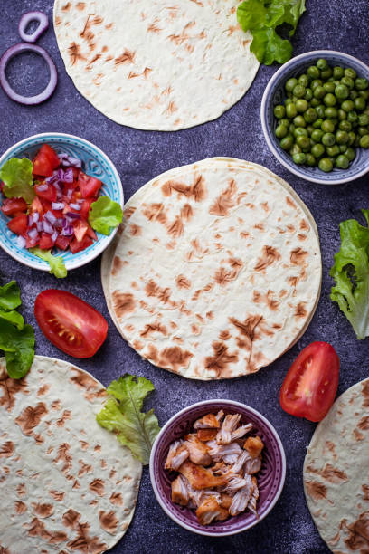 istock Ingredients for cooking Mexican tacos 661084378