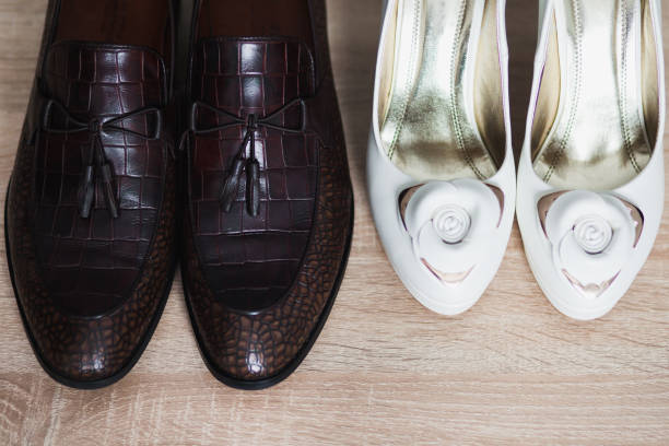 istock Man and woman shoes 661159520