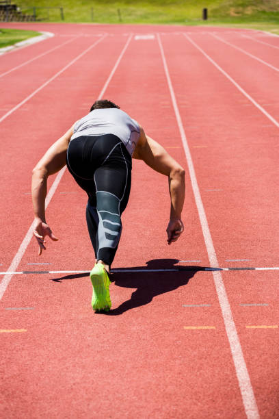istock Athlete running on the running track 661246280