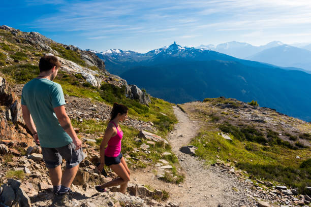 istock Couple on a stunning hike in the mountains 661278298