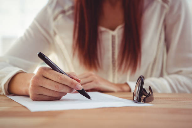 istock Cropped image of woman drawing 661306572