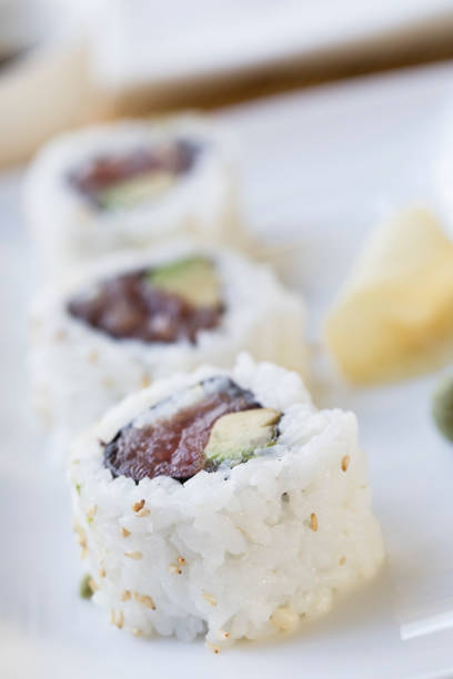 istock Spicy Tuna and Avocado Sushi 661348856