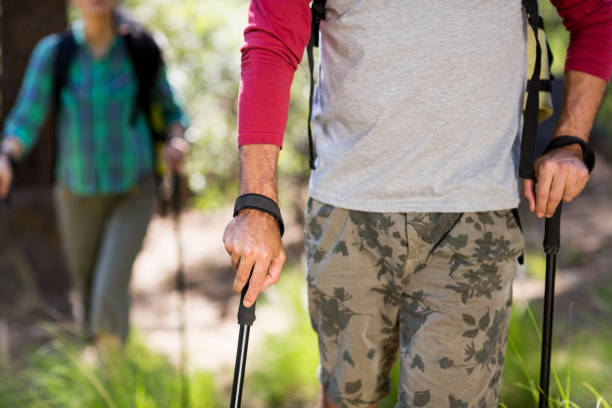 istock Close up of hiker walking 661369106