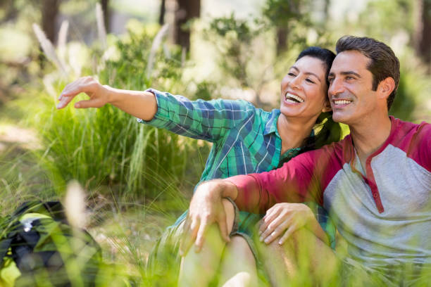 istock Couple pointing and sitting 661370764