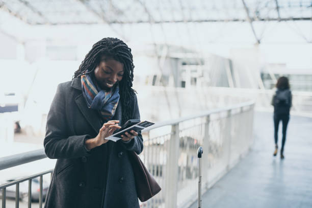 istock Young woman at airport 661409398