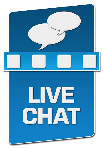 Live chat concept image with text and related symbol.