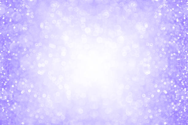 Lavender Purple Glitter Sparkle Border