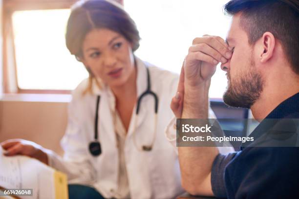 How Long Have You Been Experiencing These Symptoms Stock Photo - Download Image Now
