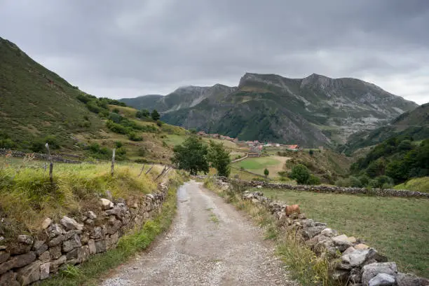 Views of La Peral, in Somiedo Nature Reserve. It is located in the central area of the Cantabrian Mountains in the Principality of Asturias in northern Spain